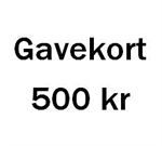 Gavekort p� 500 kr. 