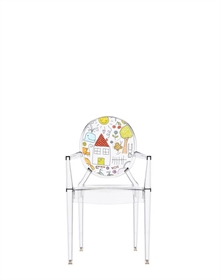 Lou Lou Ghost - klar m. motiv - Børnestol - Philippe Starck - Kartell