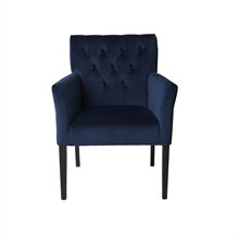 Sander stol i blå velour fra Cozy Living