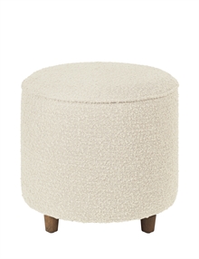 Effie puf i creme hvid fra Cozy Living