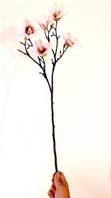 Magnolia gren i pink 65 cm - kunstigt 