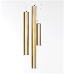 Rifly pendellampe fra Kartell - 30 cm - Metallic